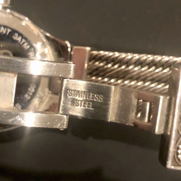 LOIS HILL Sterling Silver Watch Swiss Movement Woven Bracelet Band - Picture 9 of 13